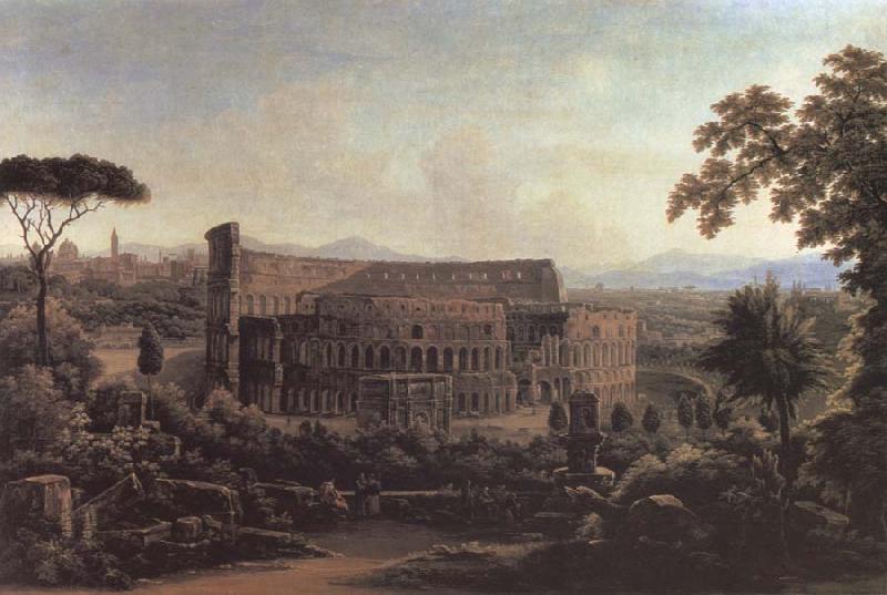 unknow artist A View in rome.the colosseum oil painting picture